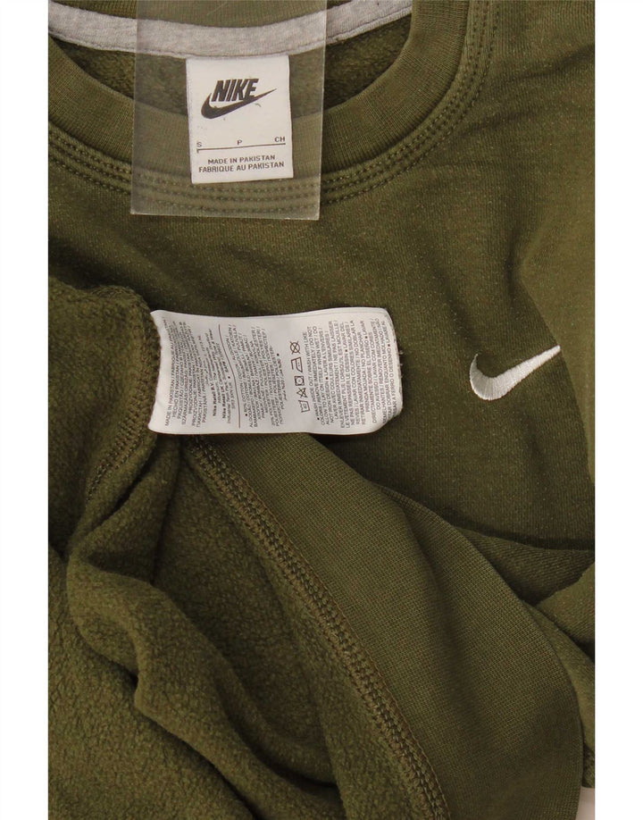Felpa Nike da uomo, maglione piccolo, cotone kaki