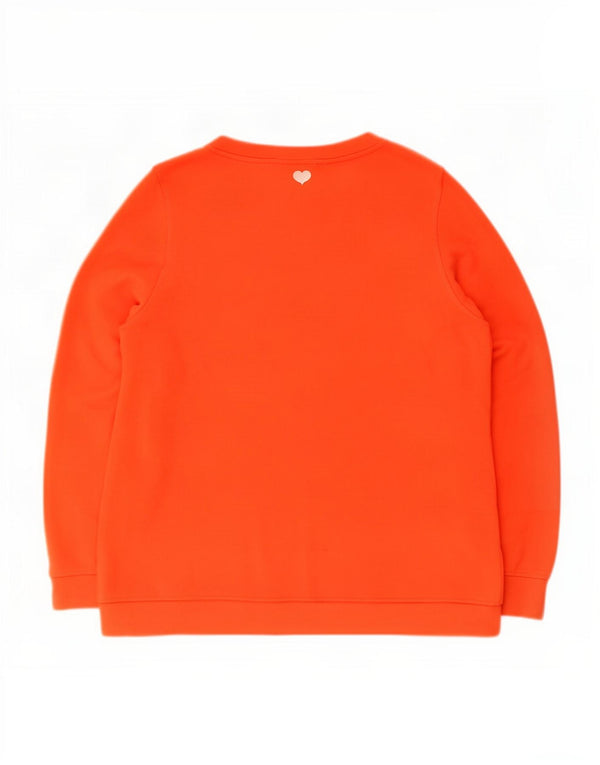 Felpa da donna Oasis UK 16 Large Orange Viscosa