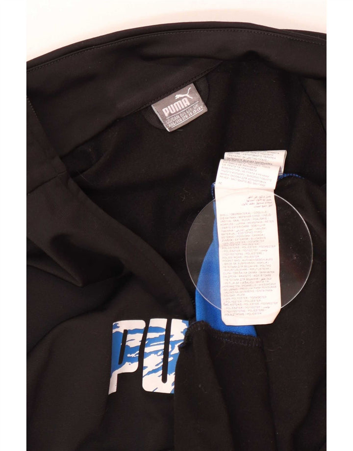 Giacca da tuta grafica da ragazzo Puma 15-16 anni Colorblock nera