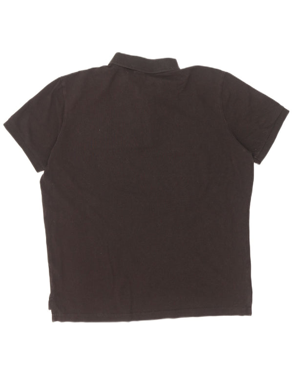 Polo Assn. Camicia da uomo grande in cotone nero