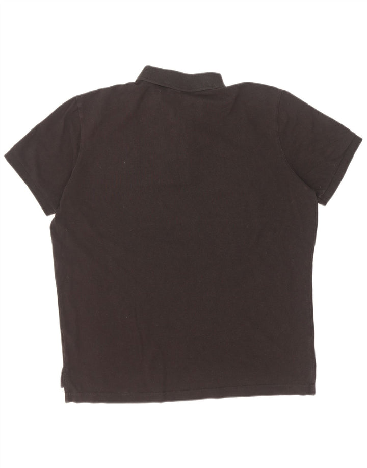 Polo Assn. Camicia da uomo grande in cotone nero
