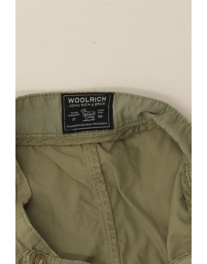 WOOLRICH Mini gonna cargo da donna W29 cotone kaki medio