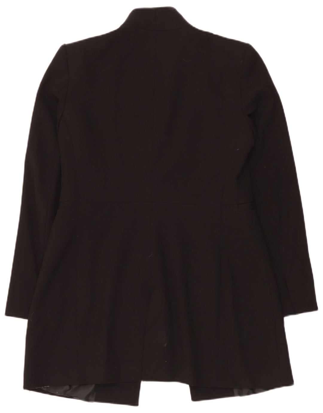 Giacca blazer lunga da donna Zara UK 16 grande poliestere nero
