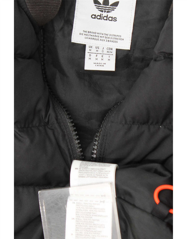 Giacca imbottita bomber da uomo Adidas UK 38 Poliestere grigio medio