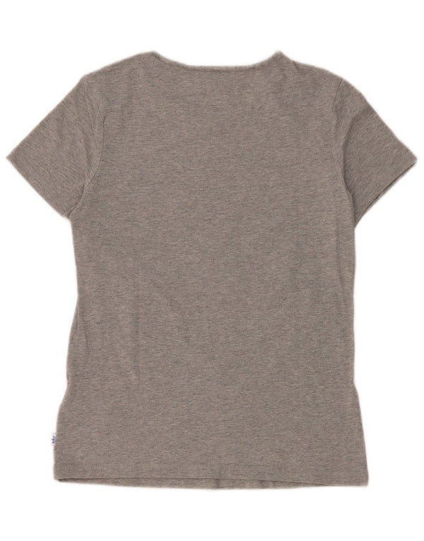 T-shirt grafica da donna Adidas Top UK 14 cotone chiazzato grigio medio
