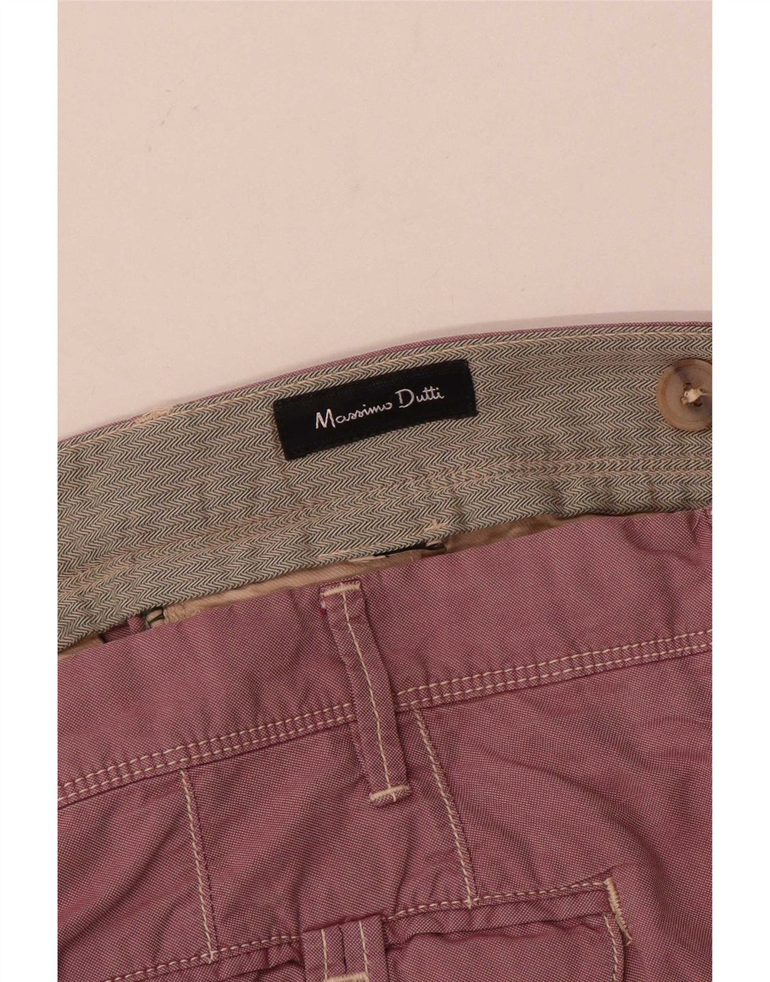 Pantaloni chino dritti da uomo Massimo Dutti W34 L30 Rosa