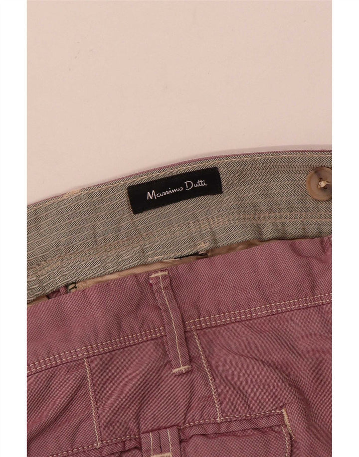 Pantaloni chino dritti da uomo Massimo Dutti W34 L30 Rosa