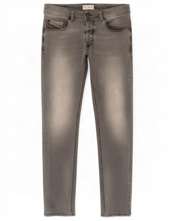Jeans skinny slim slim da uomo Diesel W32 L32 cotone grigio