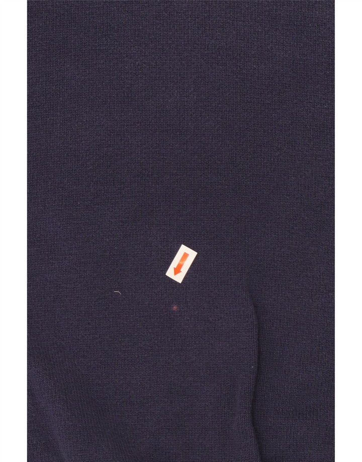 Maglione da uomo Marks & Spencer vestibilità regolare con scollo a V grande blu navy