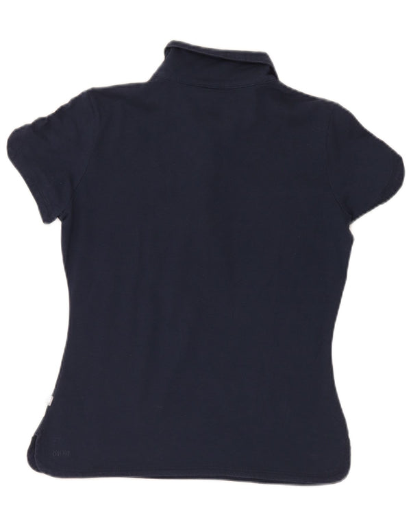 Polo Nike Dri Fit da donna UK 14/16 grande blu navy