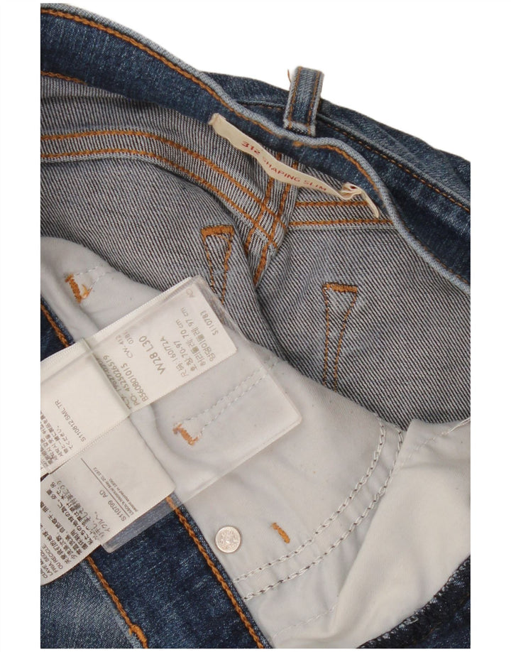 Levi's Donna 312 Shaping Slim Jeans W28 L26 Cotone Blu