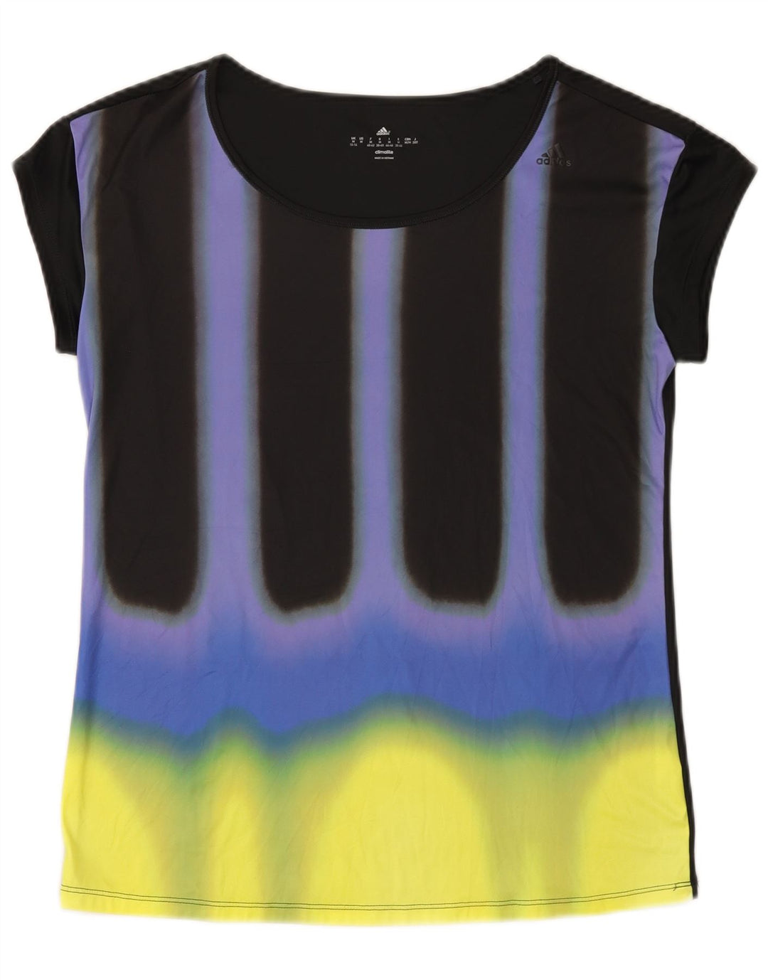 T-shirt Adidas Climalite da donna UK 12/14 media multicolore