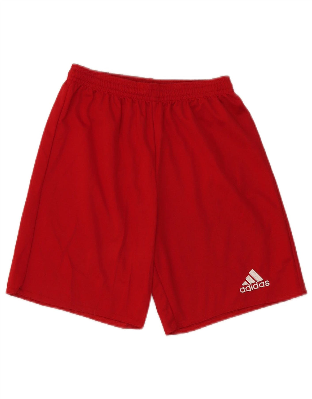 Pantaloncini sportivi Adidas Climalite da ragazzo 13-14 anni in poliestere rosso