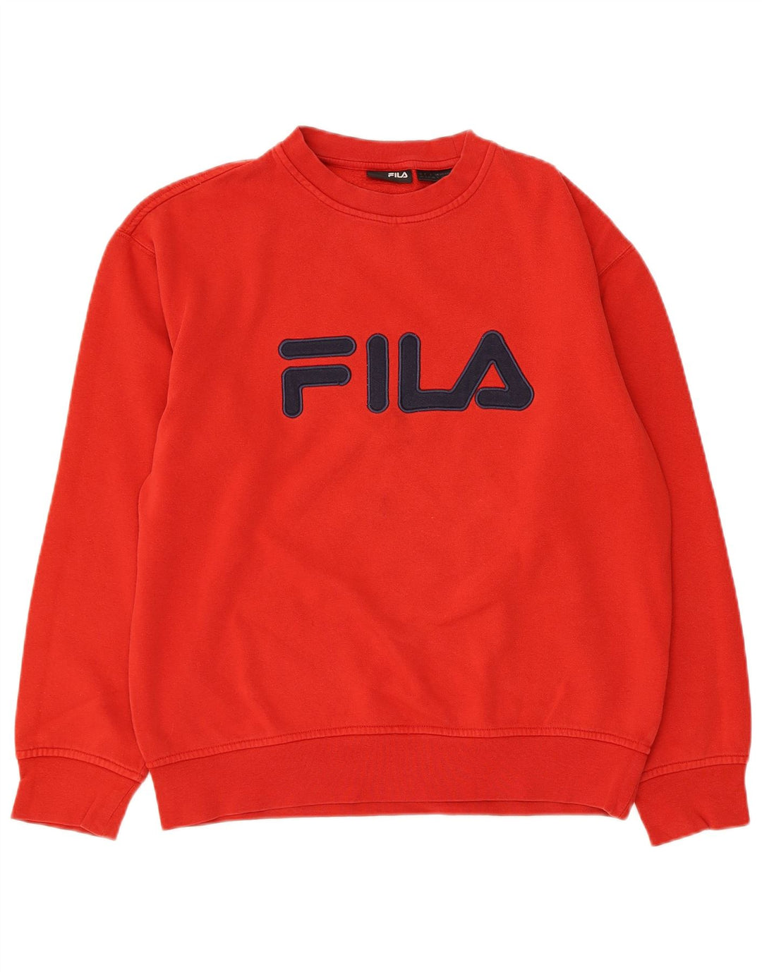 Felpa grafica da uomo Fila Maglione piccolo cotone rosso