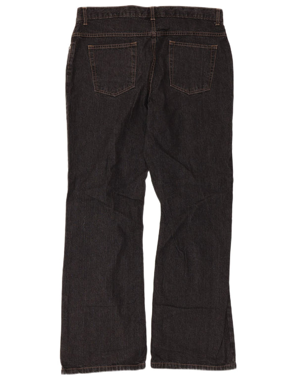 Jeans Bootcut da donna Marks & Spencer UK 16 Large W34 L30 Cotone nero