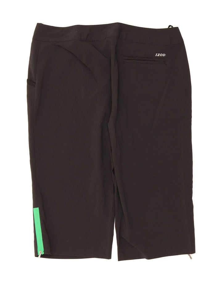 IZOD Womens Bermuda Shorts US 10 Large W34  Black Vintage Izod and Second-Hand Izod from Messina Hembry 