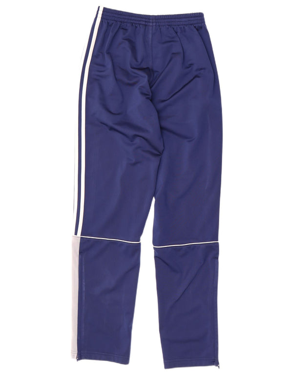 Pantaloni della tuta da ragazzo Adidas 13-14 anni in poliestere color block blu