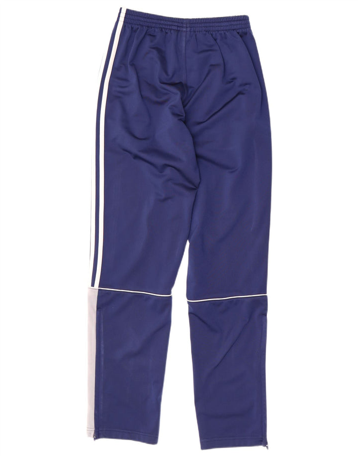Pantaloni della tuta da ragazzo Adidas 13-14 anni in poliestere color block blu