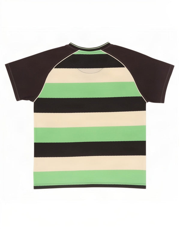 T-shirt da uomo Nike Top UK 36/38 piccola in cotone a righe multicolore