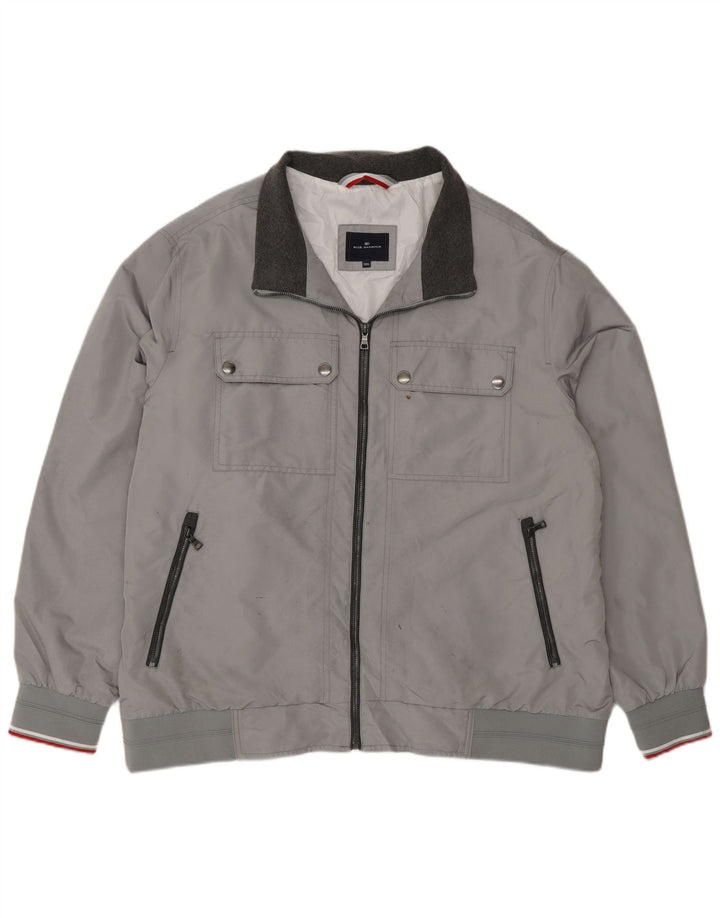 Giubbotto bomber da uomo Marks & Spencer blu Harbour 3XL poliestere grigio