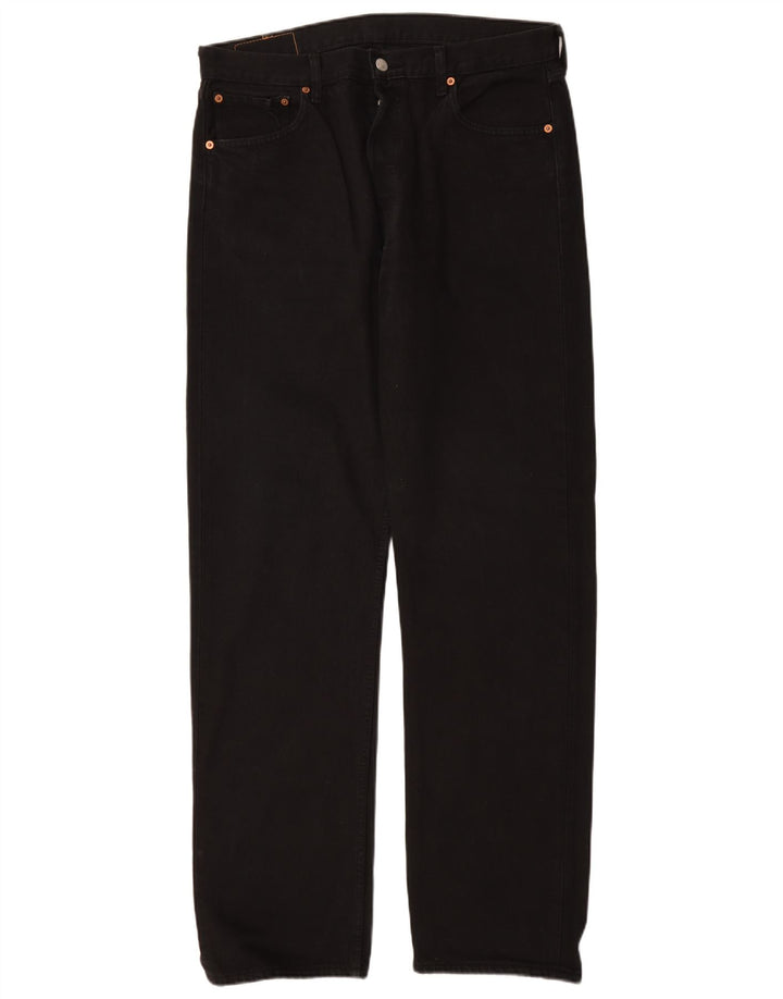 LEVI'S Jeans dritti da uomo 501 W36 L34 cotone nero