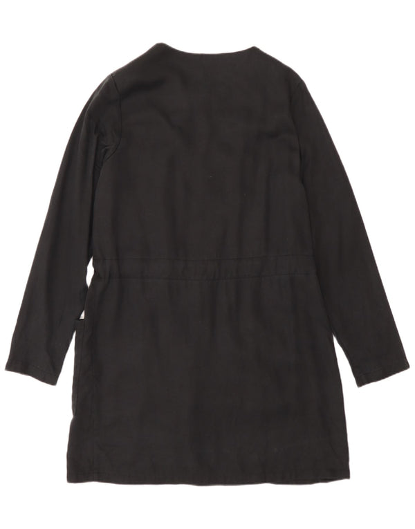 Giacca blazer con zip intera da donna Zara UK 6 XS Lyocell nero