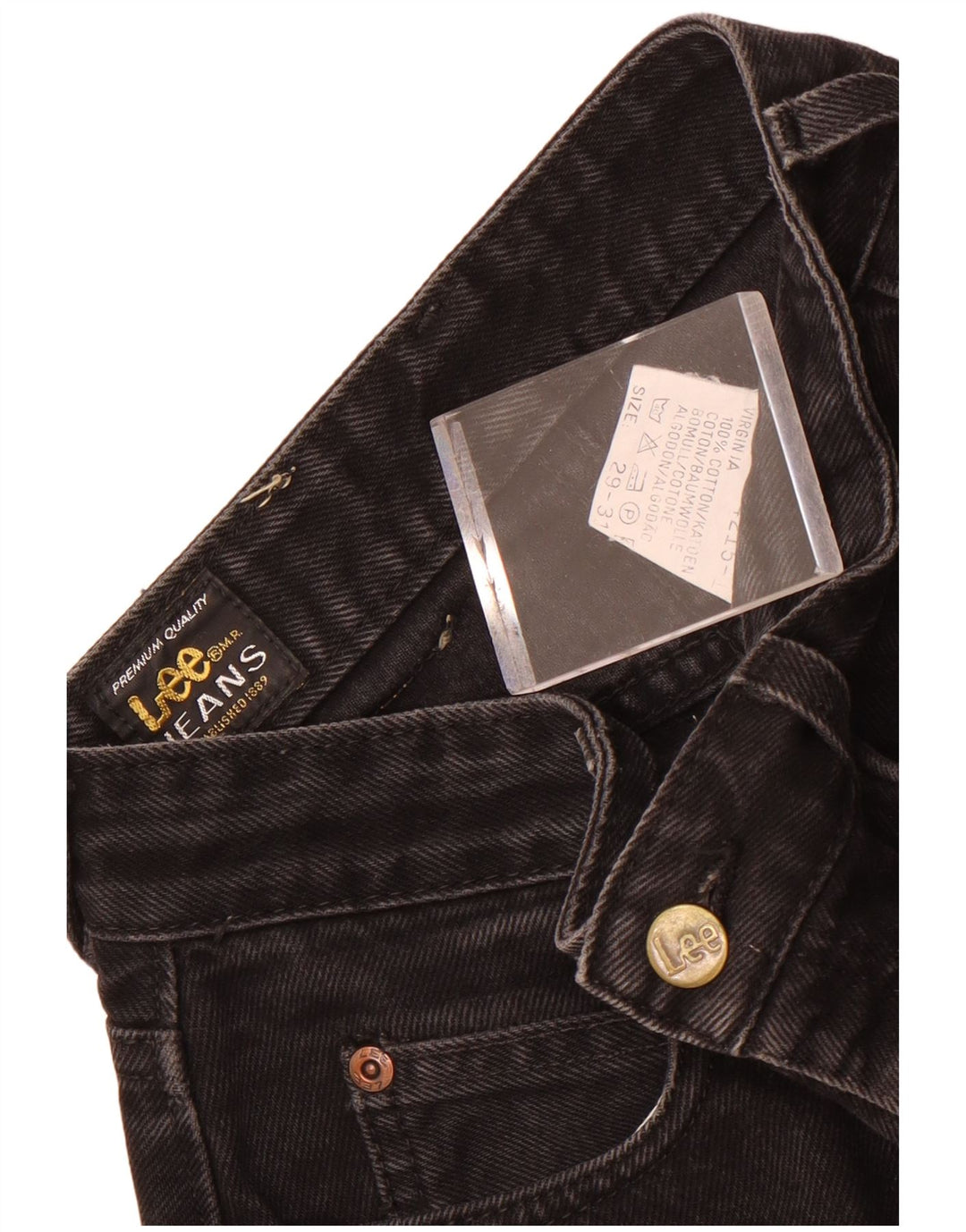 Jeans Lee affusolati Virginia da donna W29 L31 cotone nero