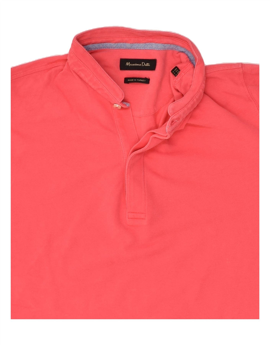 MASSIMO DUTTI Mens Polo Shirt Medium Pink | Vintage Massimo Dutti | Thrift | Second-Hand Massimo Dutti | Used Clothing | Messina Hembry 