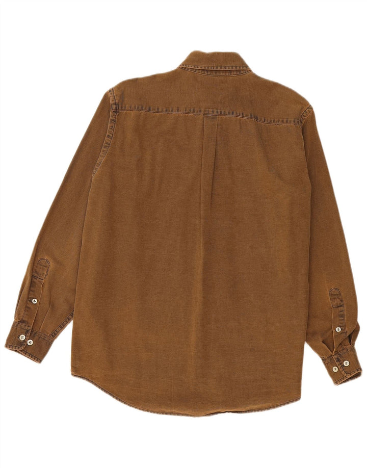 Camicia da velaio da uomo Murphy & Nye in cotone marrone medio