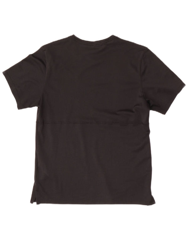 T-shirt Nike Dri Fit da donna Top UK 10 Small Nero Poliestere