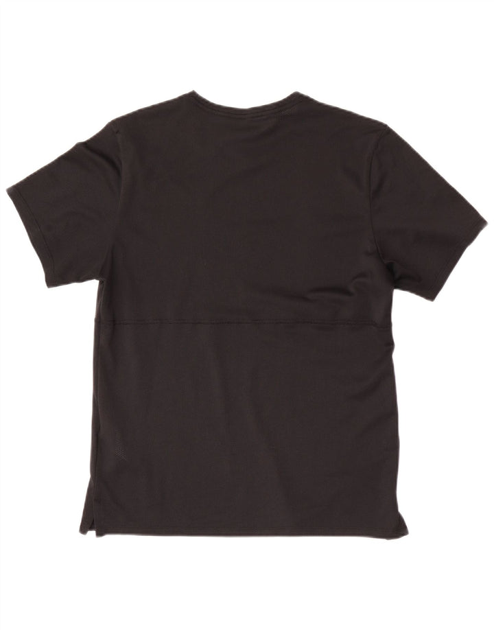 T-shirt Nike Dri Fit da donna Top UK 10 Small Nero Poliestere