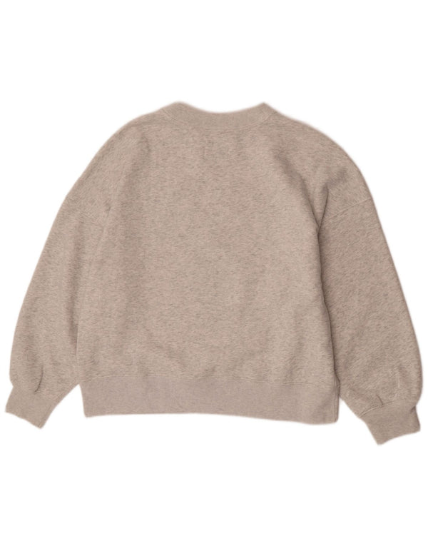 Felpa grafica da donna Abercrombie & Fitch UK 16 grande grigio