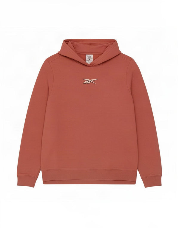 Felpa con cappuccio da donna Reebok UK 14 cotone rosa medio