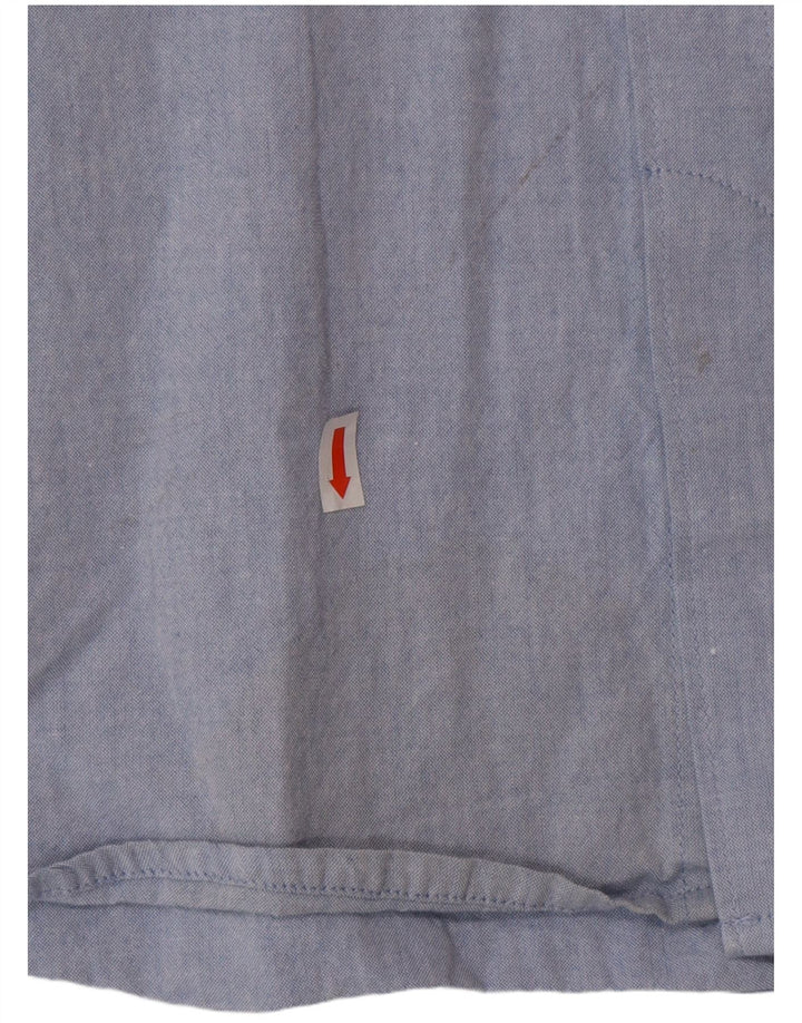 FRENCH CONNECTION Camicia da uomo in cotone blu medio
