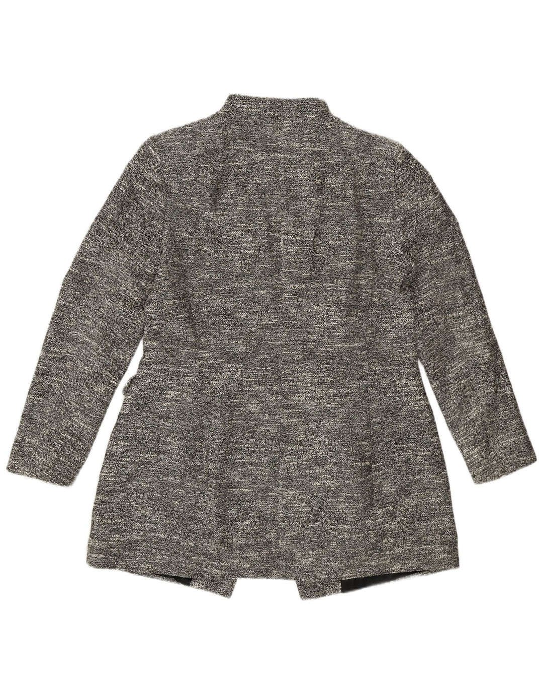 Cappotto Zara da donna UK 18 XL cotone chiazzato grigio