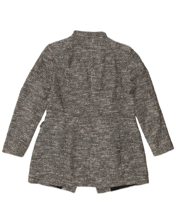 Cappotto Zara da donna UK 18 XL cotone chiazzato grigio