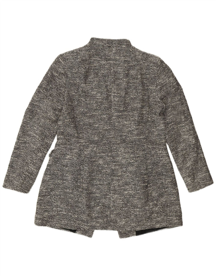 Cappotto Zara da donna UK 18 XL cotone chiazzato grigio