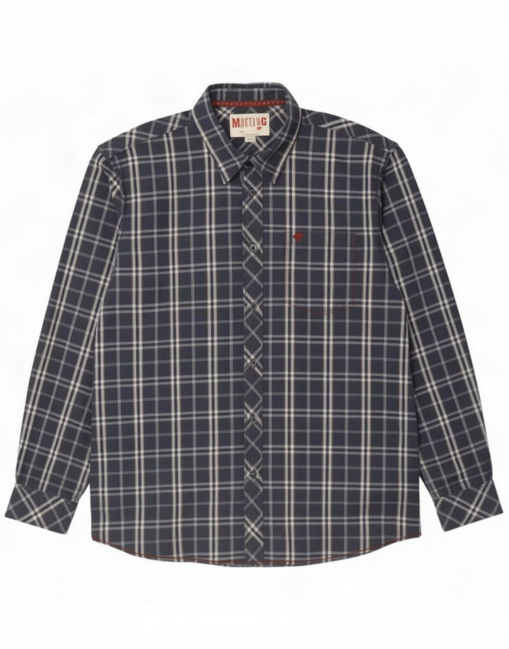 Mustang Camicia da uomo 2XL Cotone scozzese blu