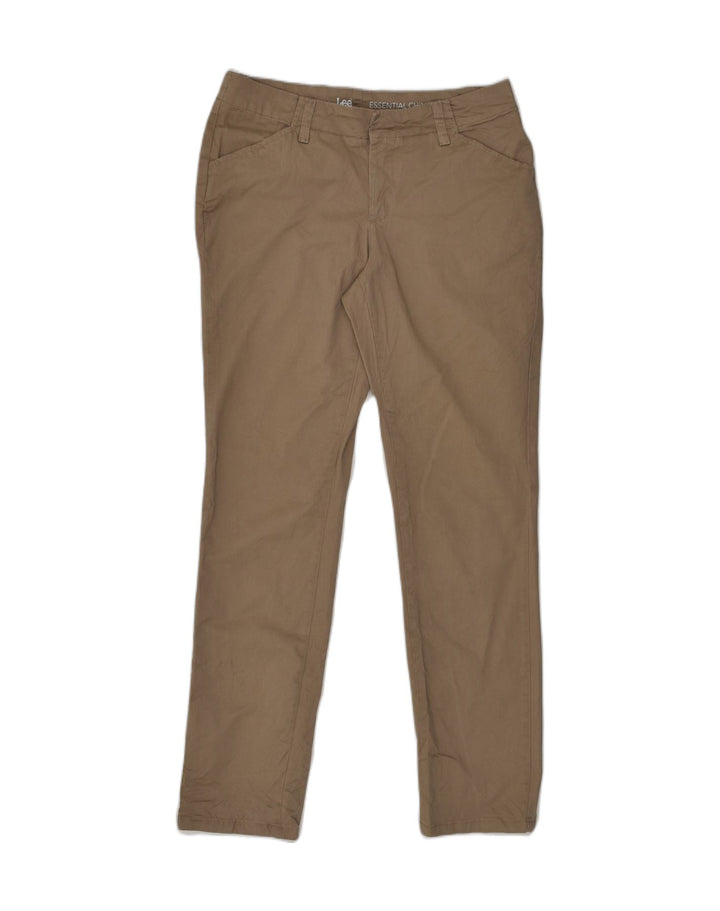 LEE Womens Slim Casual Trousers US 6 Medium W30 L30  Brown Cotton | Vintage Lee | Thrift | Second-Hand Lee | Used Clothing | Messina Hembry 