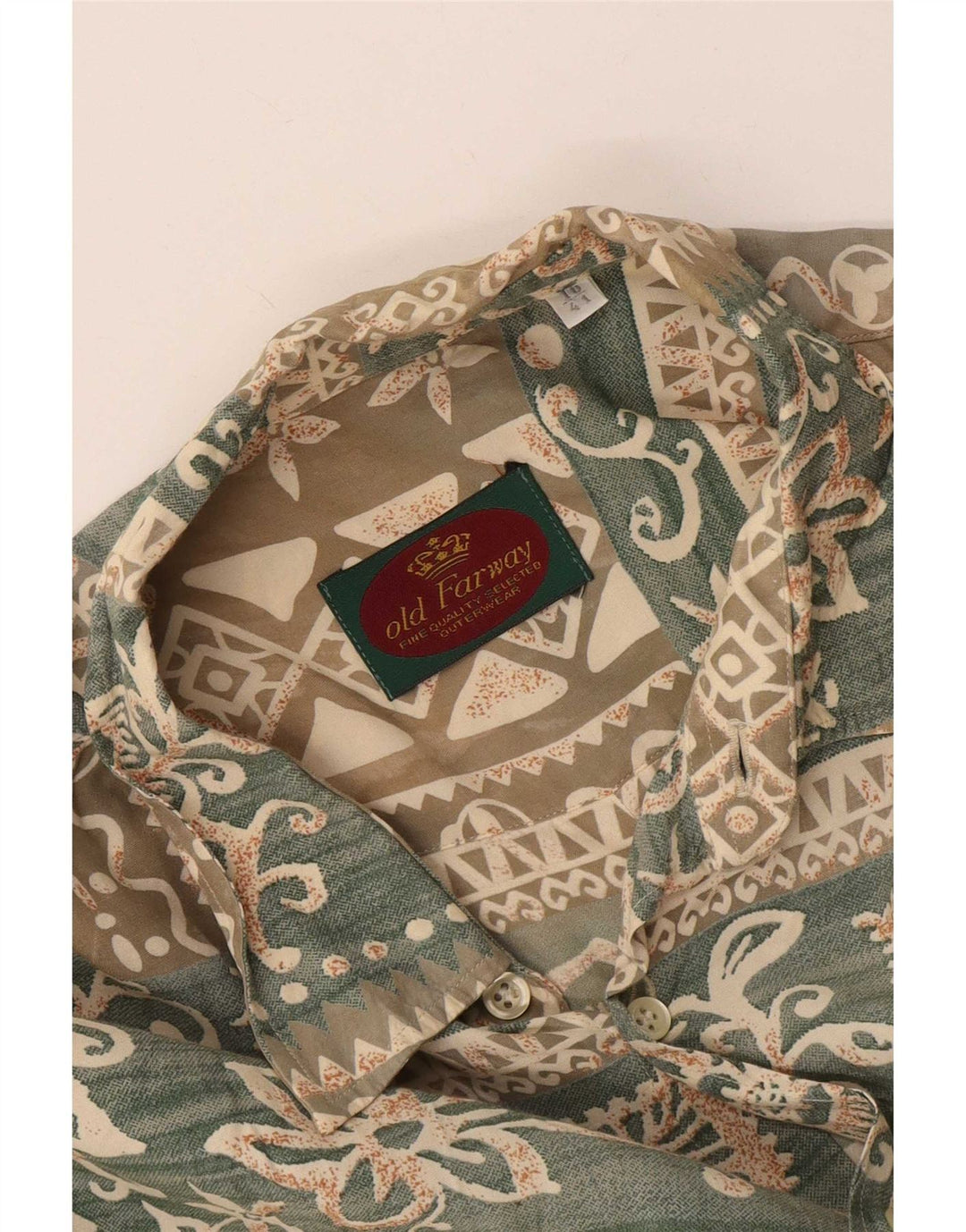 Camicia da uomo Old Farway taglia 41 grande floreale multicolore