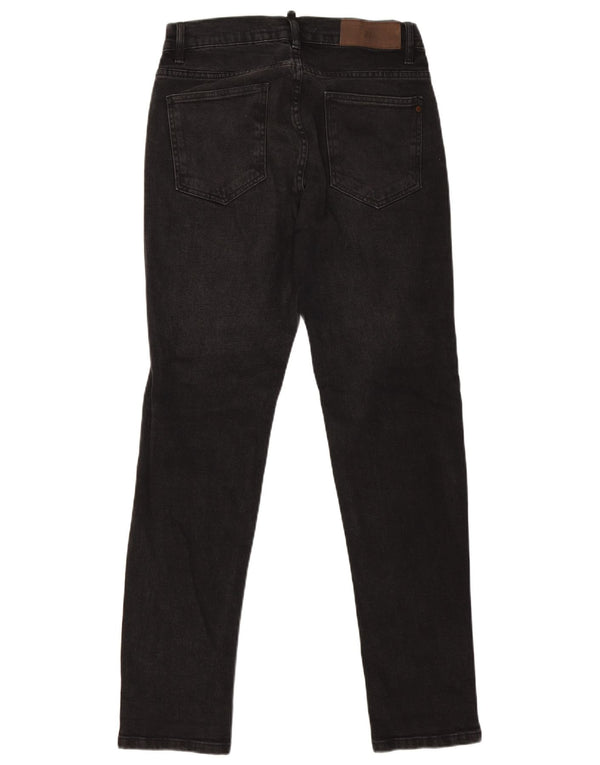 Jeans slim da uomo Zara EU 38 Small W30 L31 Nero
