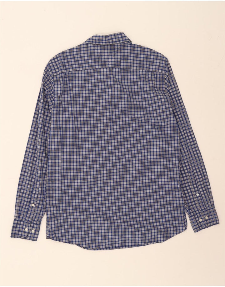 TOMMY HILFIGER Mens Regular Fit Shirt Medium Blue Check Cotton Vintage Tommy Hilfiger and Second-Hand Tommy Hilfiger from Messina Hembry 