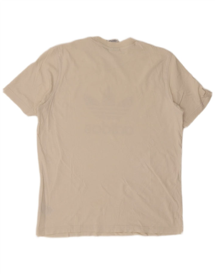 T-shirt grafica da uomo ADIDAS Top in cotone bianco medio