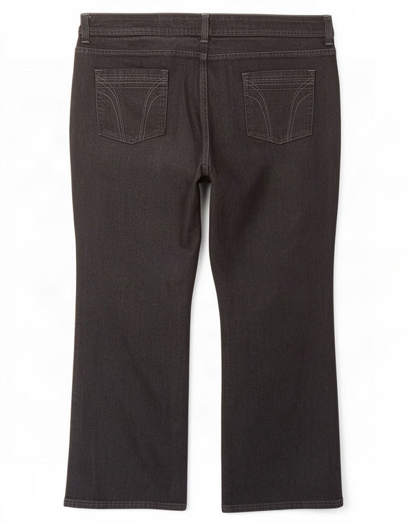 Jeans Bootcut da donna Marks & Spencer UK 22 3XL W42 L30 Cotone grigio