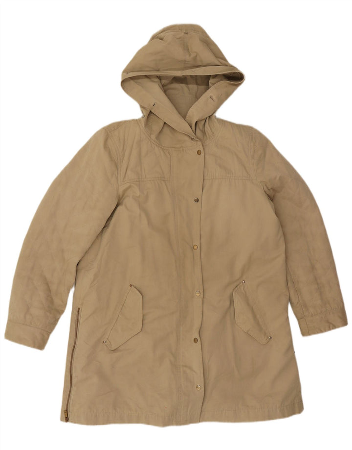 Giacca Parka con cappuccio da donna Zara UK 16 grande Beige