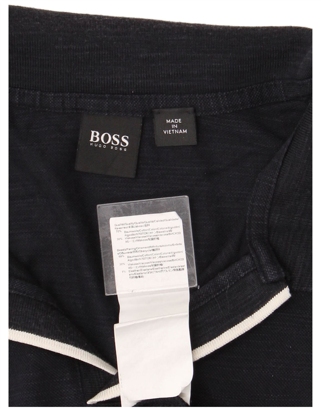Polo da uomo HUGO BOSS 2XL in cotone blu navy