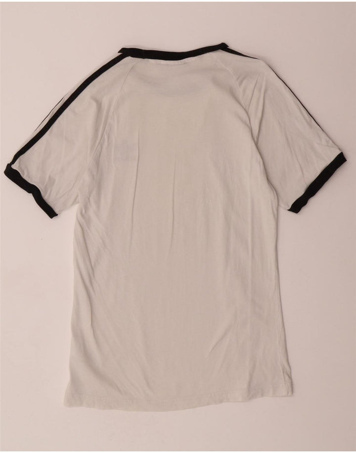 ADIDAS Mens T-Shirt Top Small White Cotton