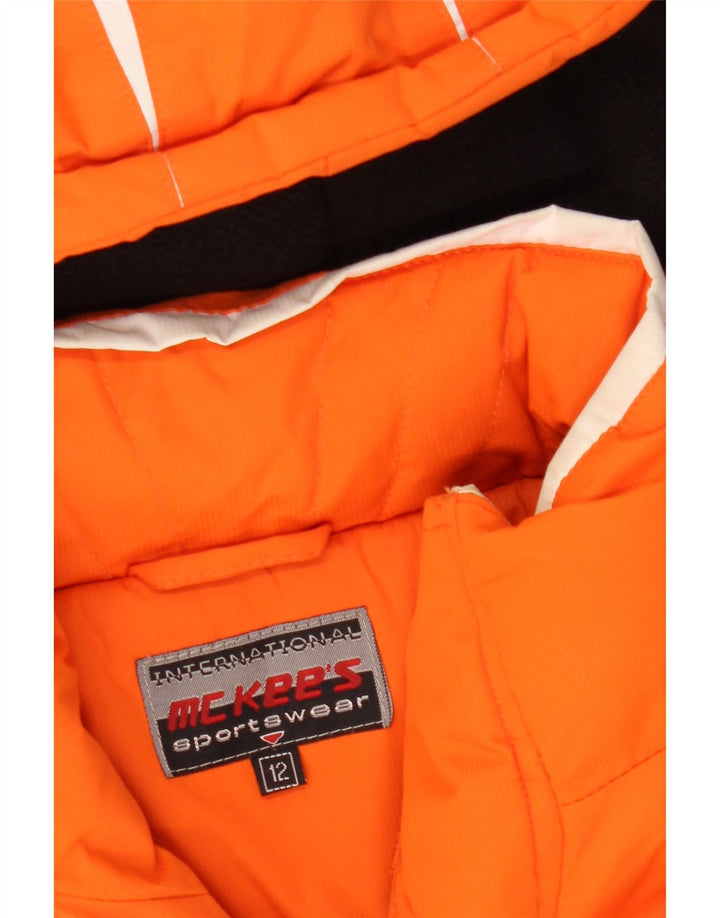 Giacca a vento con cappuccio da ragazzo MC Kee's 11-12 anni color block arancione