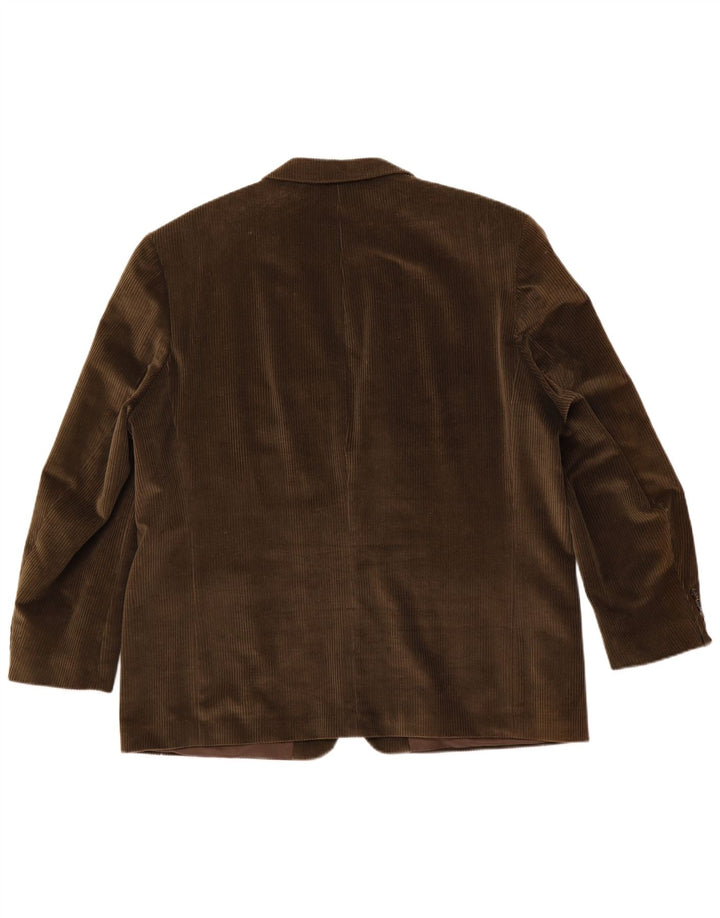 Canda Giacca da uomo in velluto a coste a 3 bottoni UK 58 4XL Cotone verde