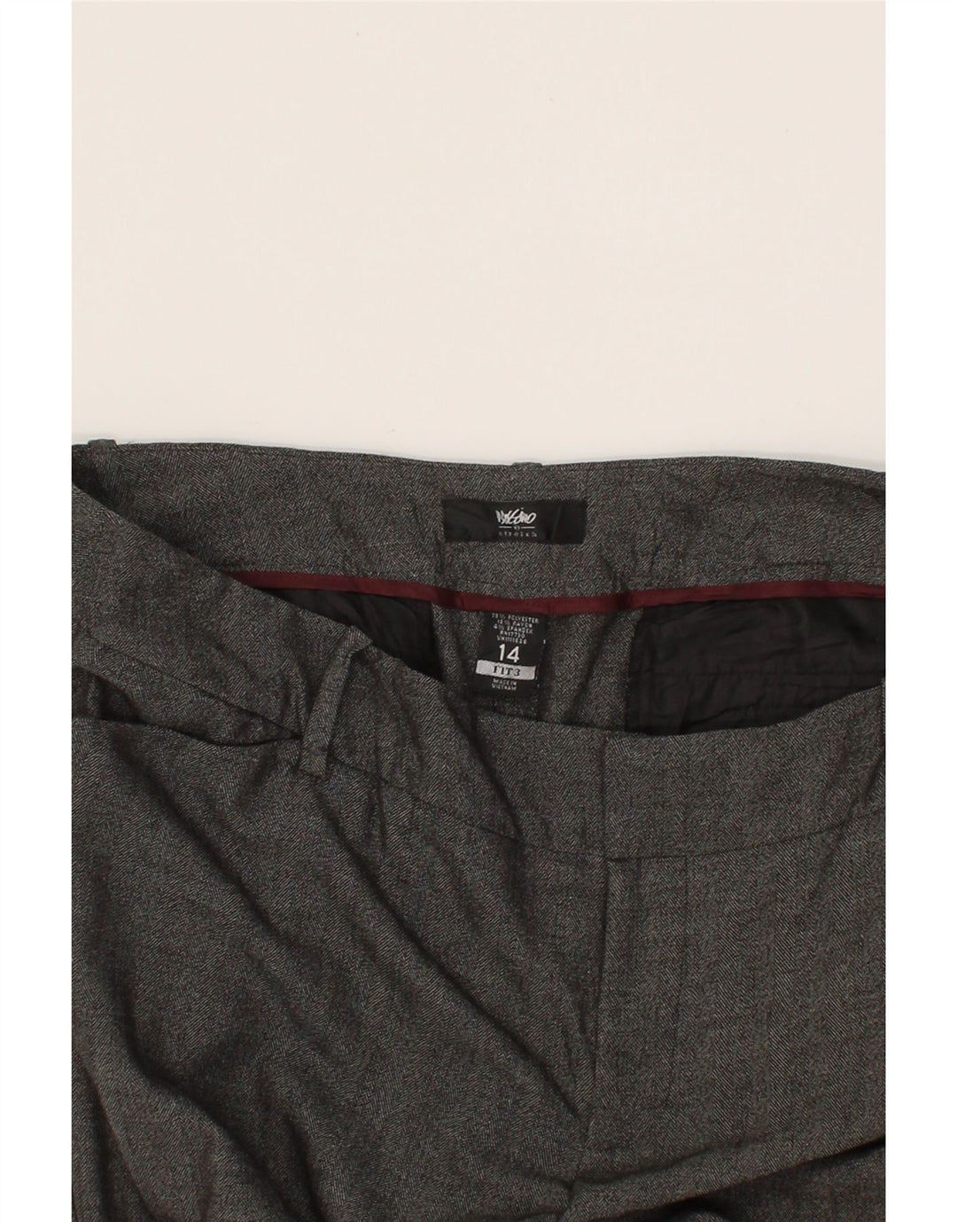 MOSSIMO Womens Bootcut Casual Trousers US 14 XL W38 L27 Grey Polyester Vintage Mossimo and Second-Hand Mossimo from Messina Hembry 